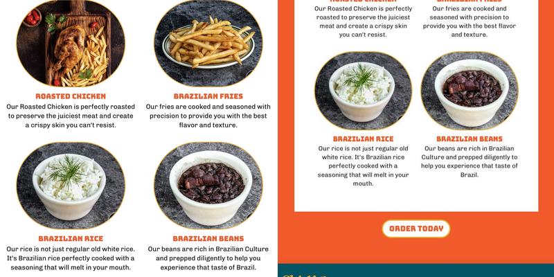 Chicken Boutique Menu