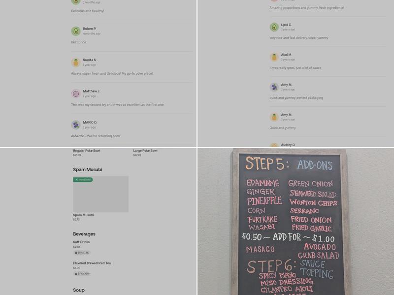 Poki Poke Fremont Menu