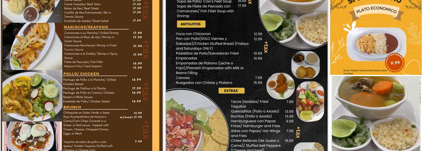 LA Posada Menu