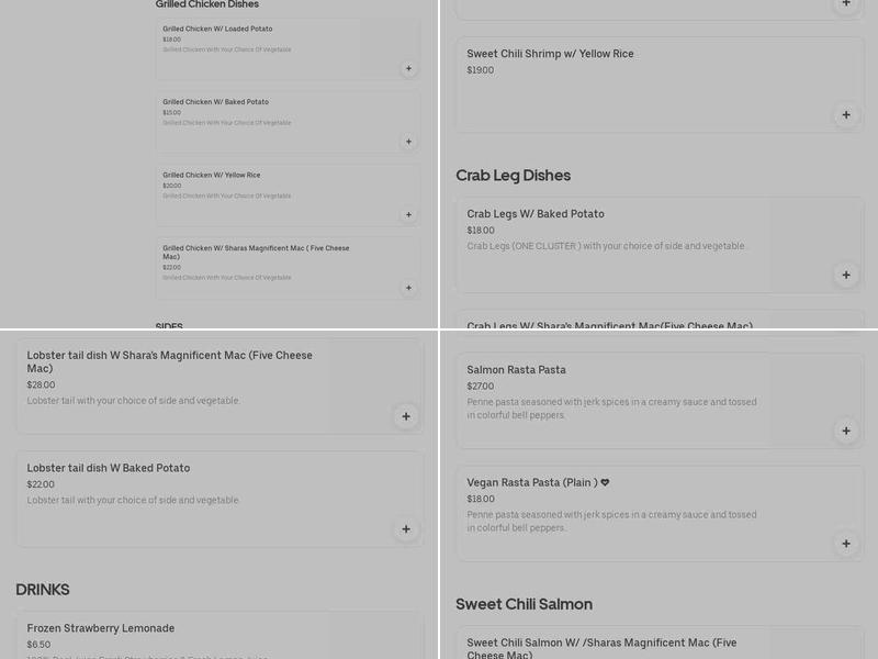 Everything Exquisite LLC Menu