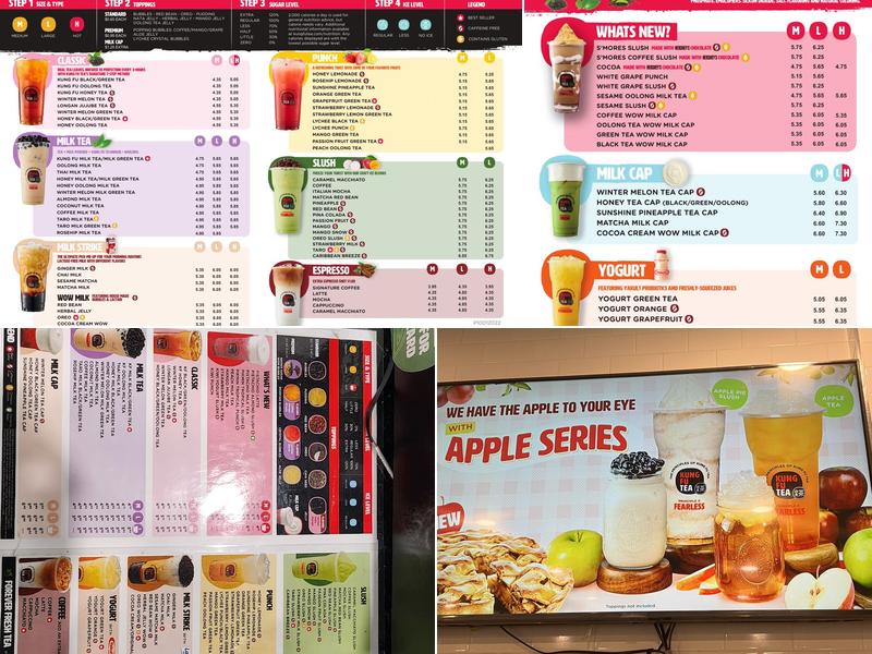 Kung Fu Tea Menu