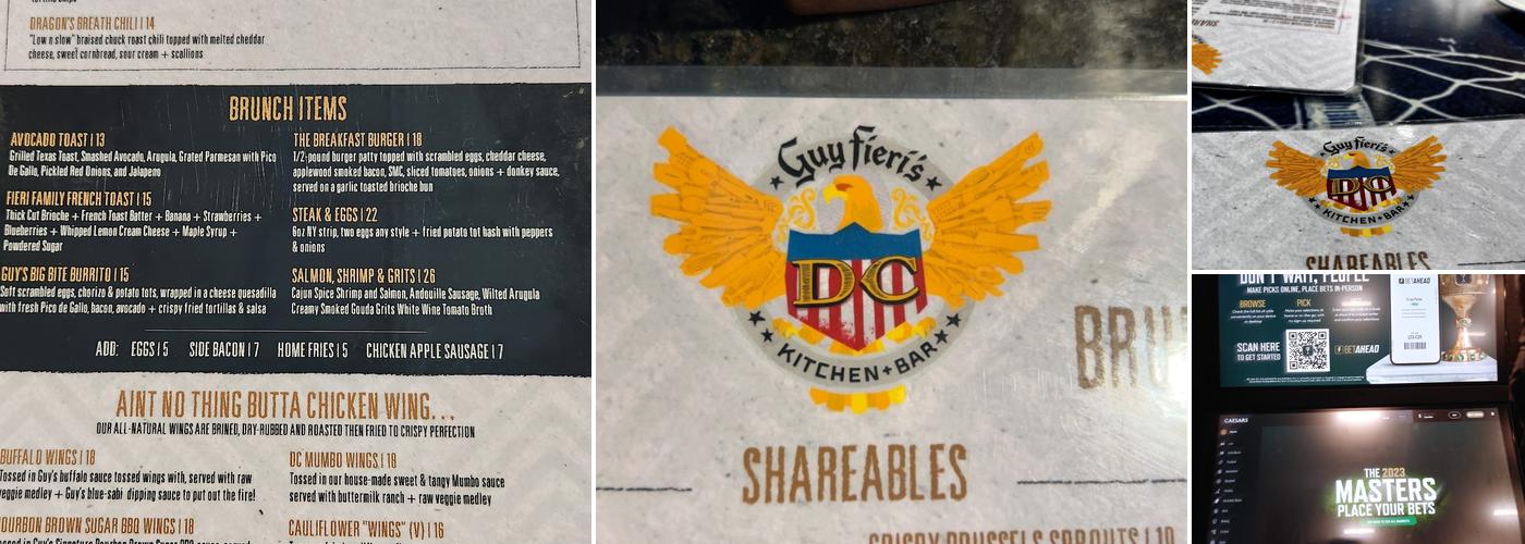 Guy Fieri's DC Kitchen + Bar Menu