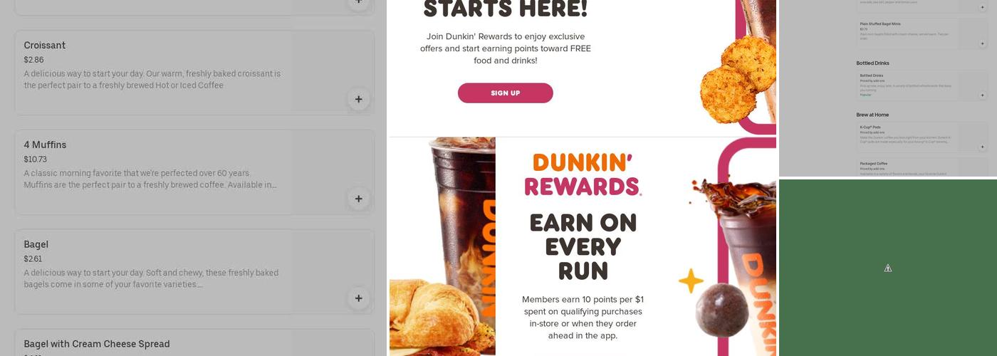 Dunkin' Menu