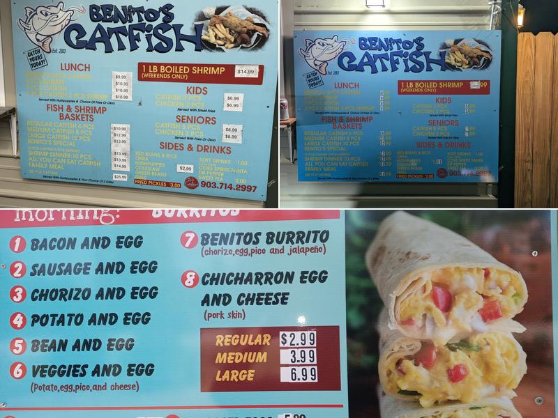 Benito's Menu