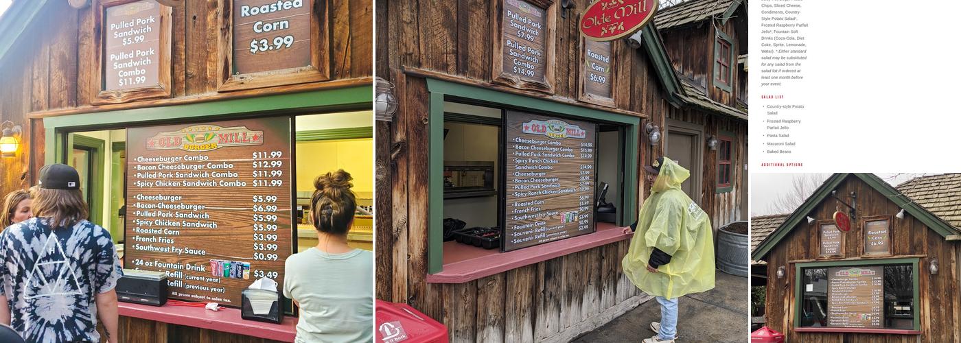 Olde Mill Menu