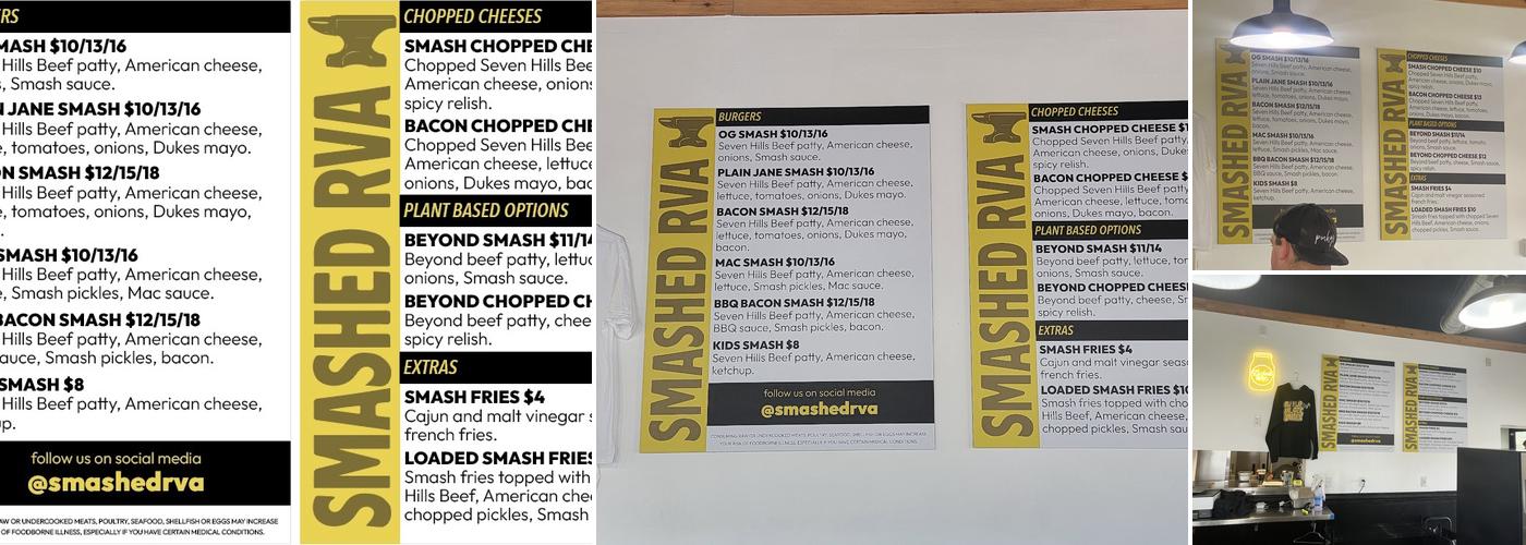 Smashed RVA Menu