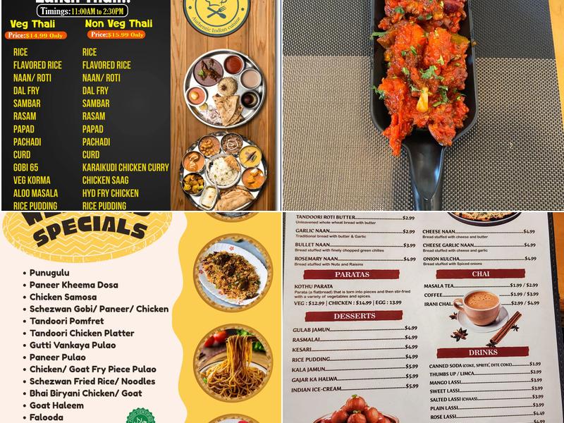 Amrutha Vilas Menu