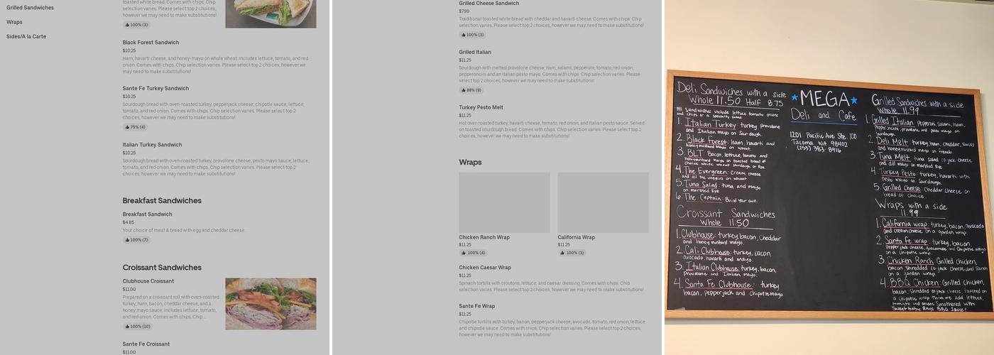 Mega * Deli & Cafe Menu