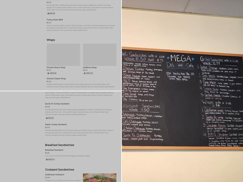 Mega * Deli & Cafe Menu