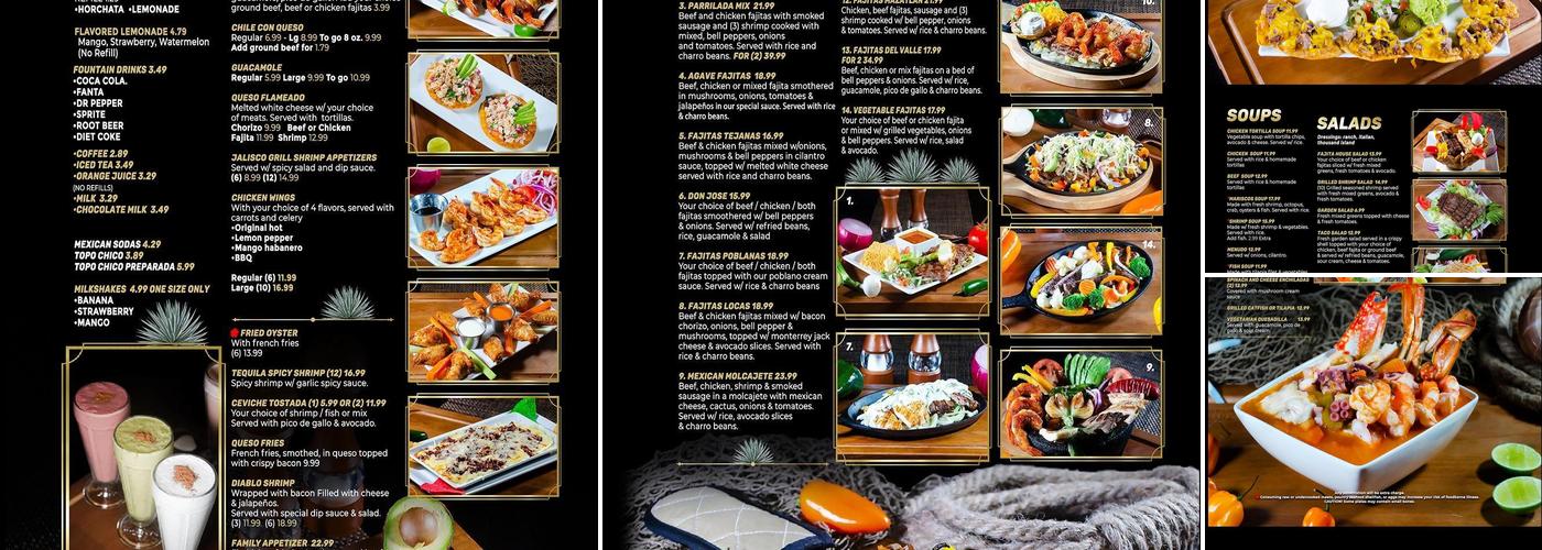 Mi Tequila Mexican Bar & Grill Menu