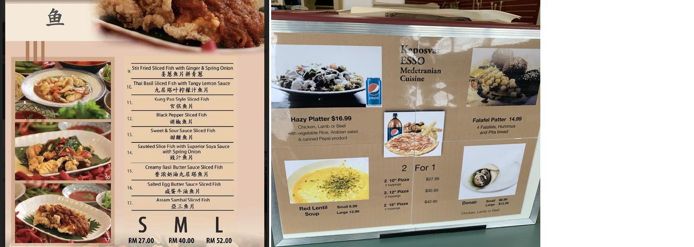 YumYum Restaurant & Wraps Menu