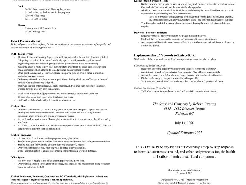 Relvas Catering Menu