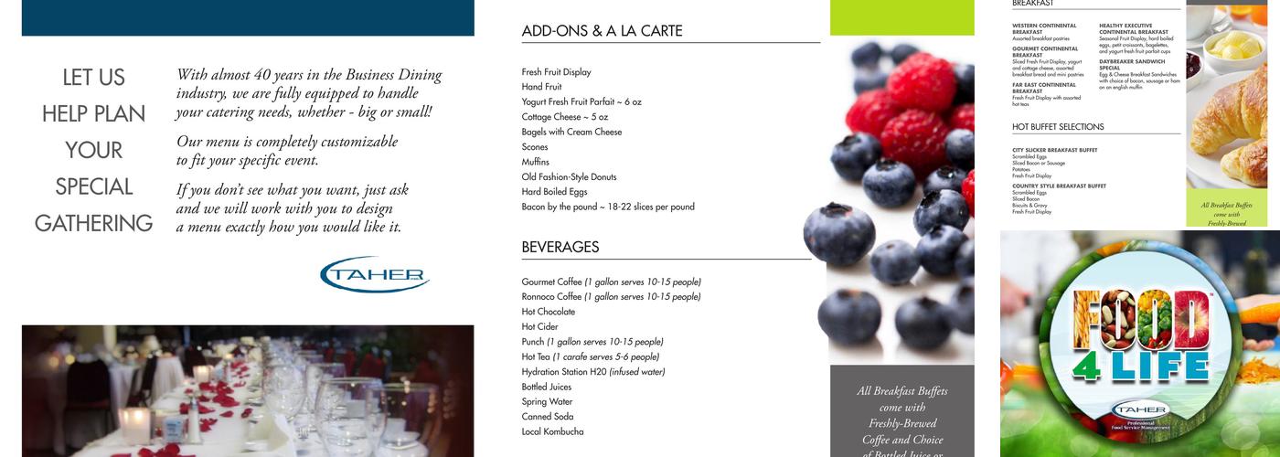 Thunderbird Cafe Menu