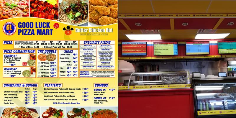 Good Luck Pizza Menu