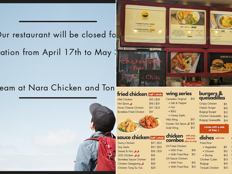 Chicken Variety Menu