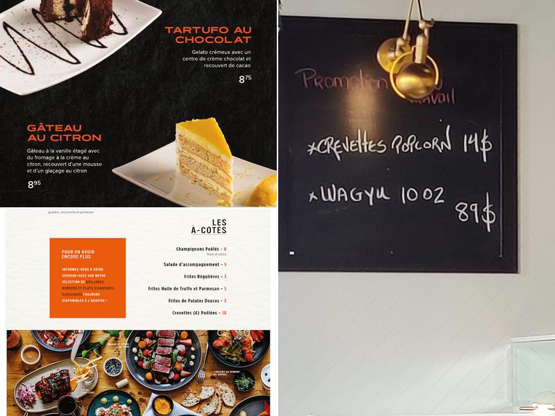 Entre-Côte Riverin Menu