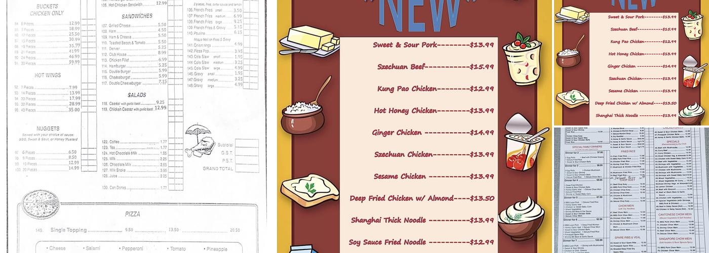 Sonny's Chicken House & Fine Chinese Cuisine Menu