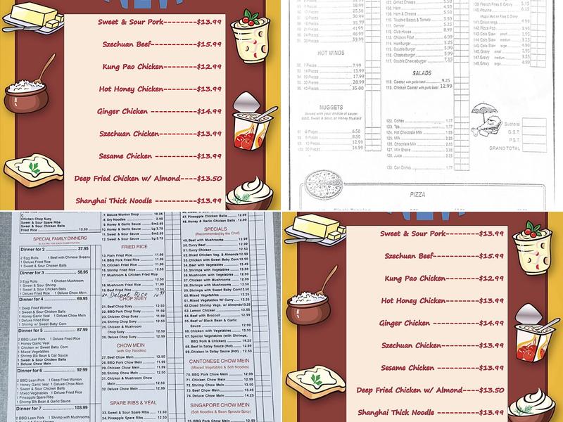 Sonny's Chicken House & Fine Chinese Cuisine Menu
