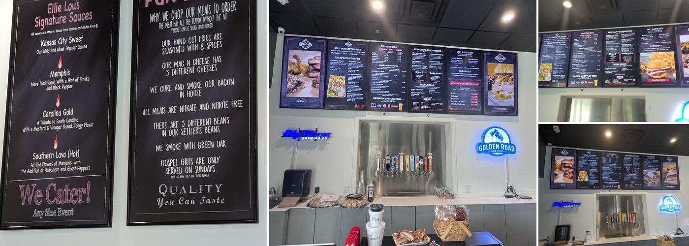 Ellie Lou's Brews & BBQ Menu