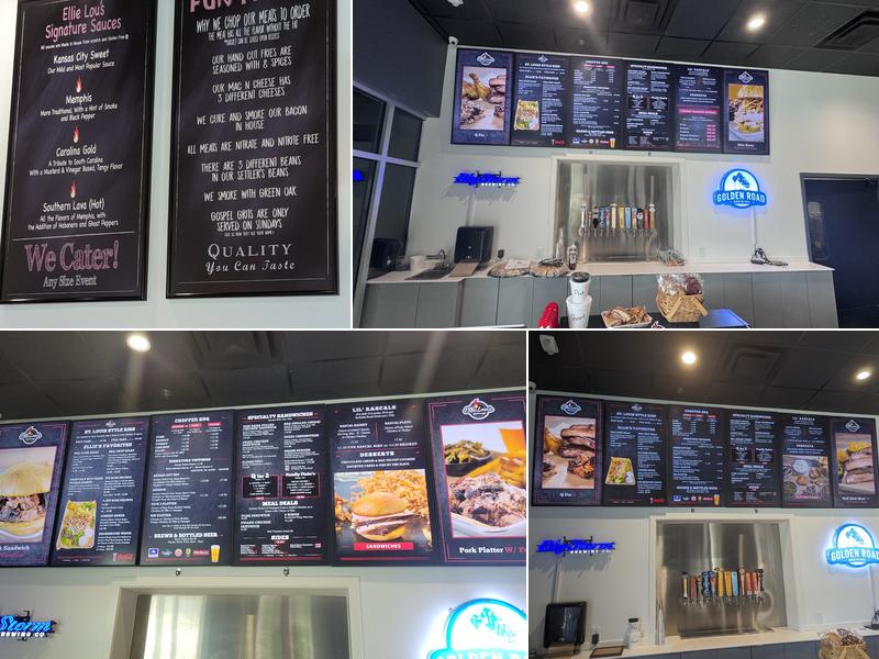 Ellie Lou's Brews & BBQ Menu