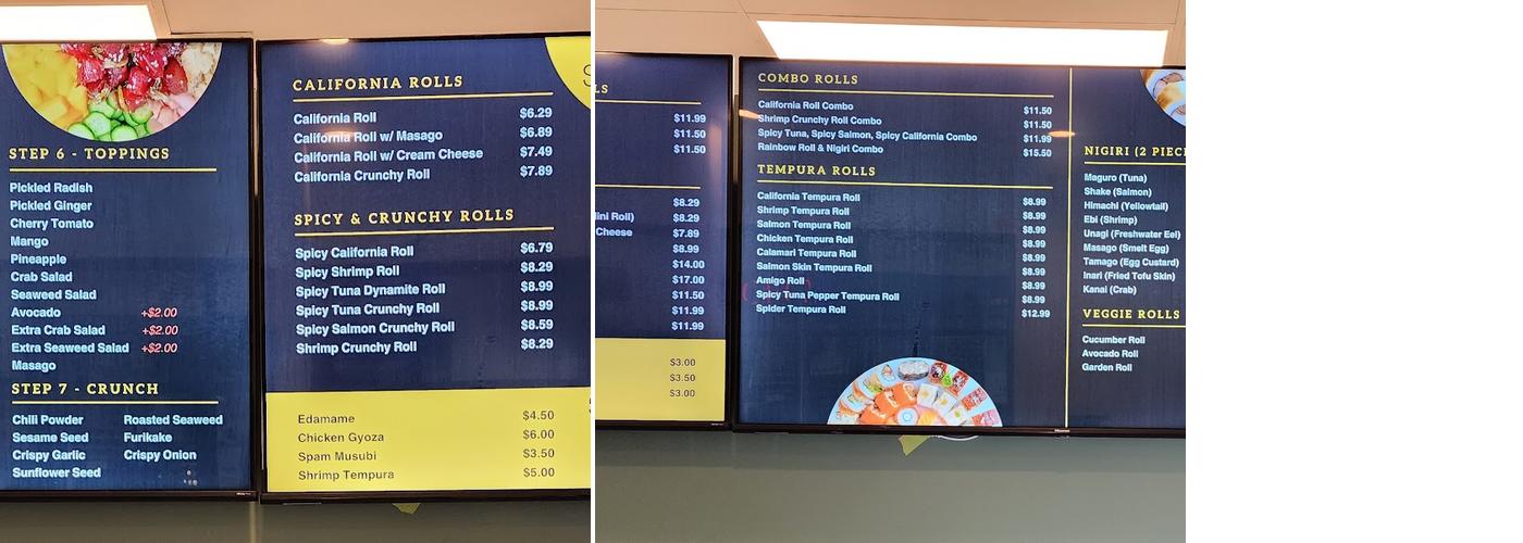 Haru Sushi & Poke Menu