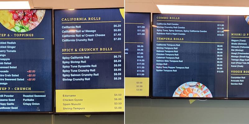 Haru Sushi & Poke Menu