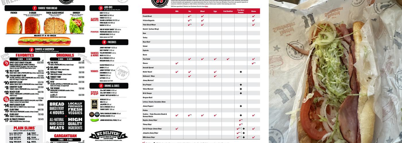 Jimmy John's Menu