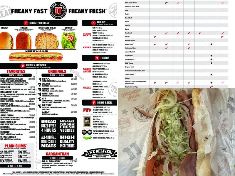 Jimmy John's Menu