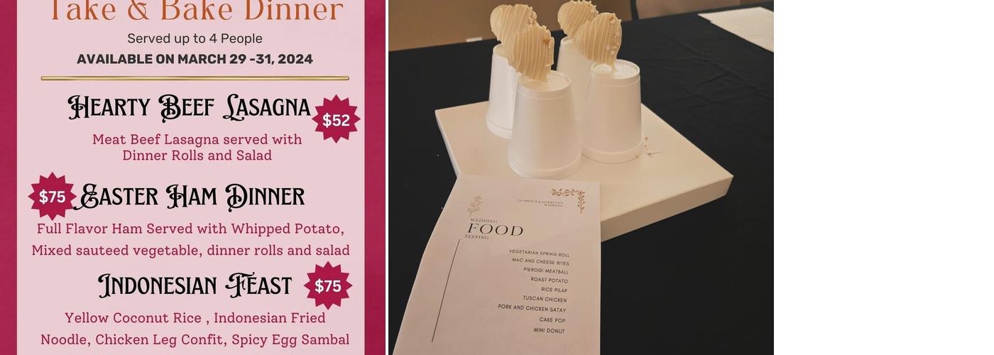 java chef catering Menu