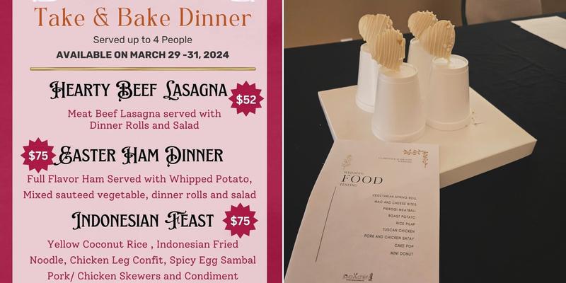 java chef catering Menu