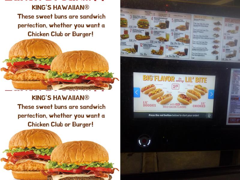 Sonic Drive-In Menu