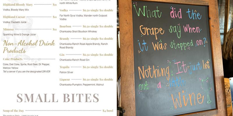 Last Chance Trading Post Menu