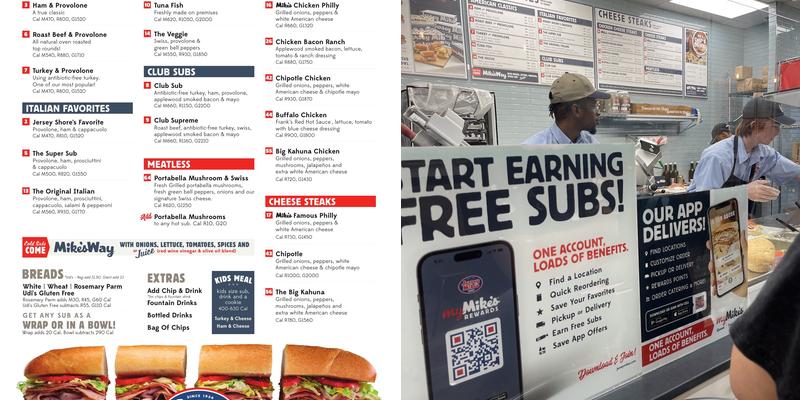 Jersey Mike's Subs Menu