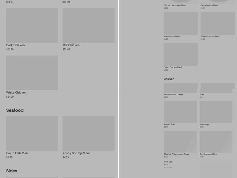 Krispy Kruchy Chicken Menu