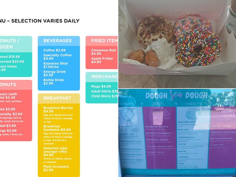 Dough Sea Dough Donuts Menu