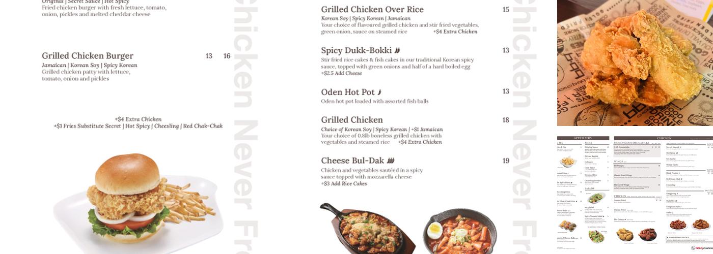 bb.q chicken Menu