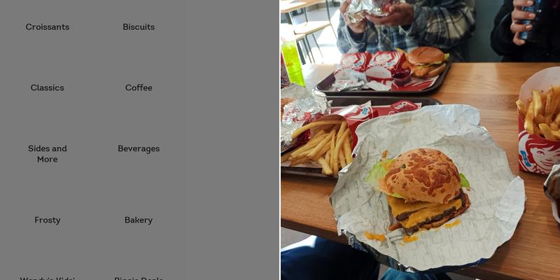 Wendy's Menu
