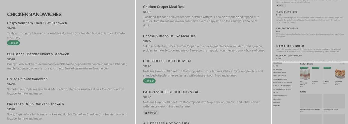 Buffalo's World Famous Wings And Chicken Menu