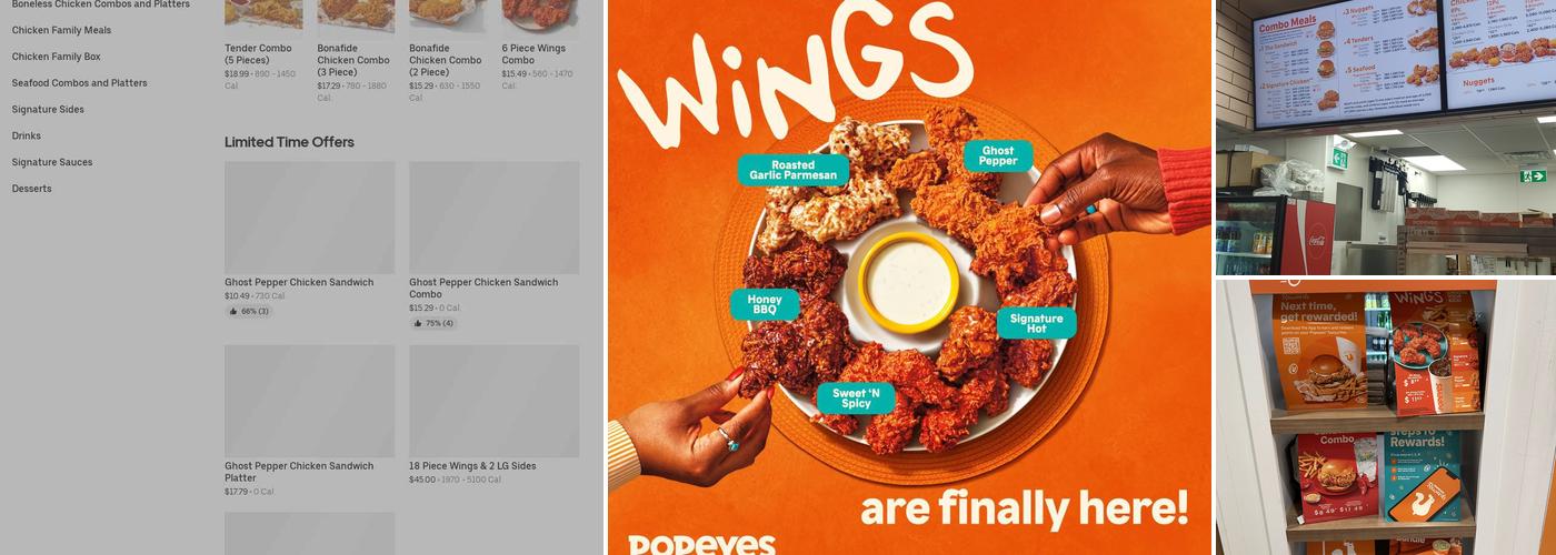 Popeyes Louisiana Kitchen Menu