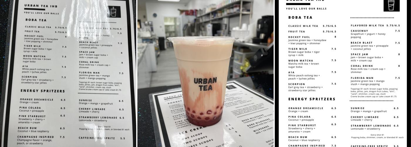 Urban Tea Menu