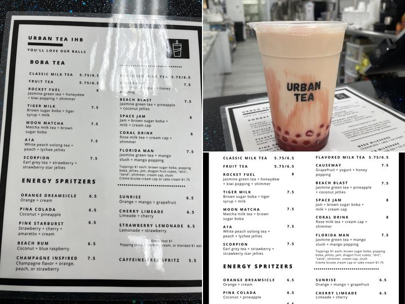 Urban Tea Menu