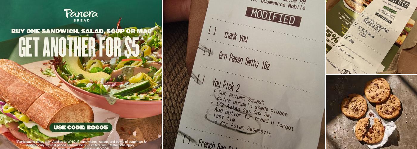 Panera Bread Menu