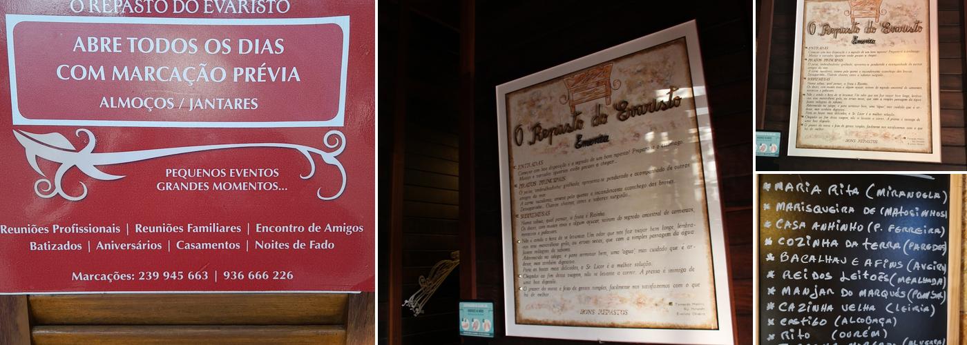 O Repasto do Evaristo Menu