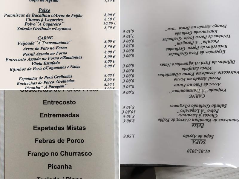 A Paragem Menu