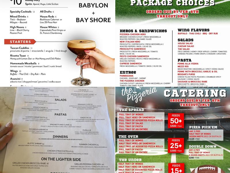 The Pizzeria of Lindenhurst Menu