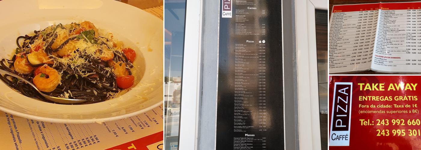 Pizza Caffé Menu