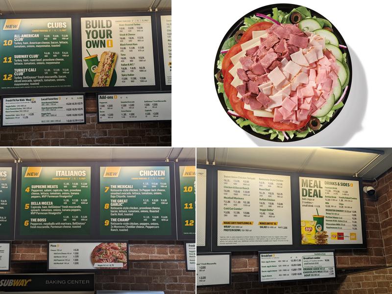 Subway Menu