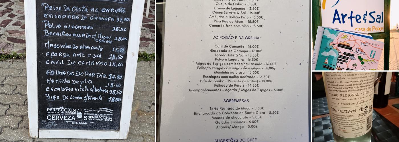 Arte e Sal Menu