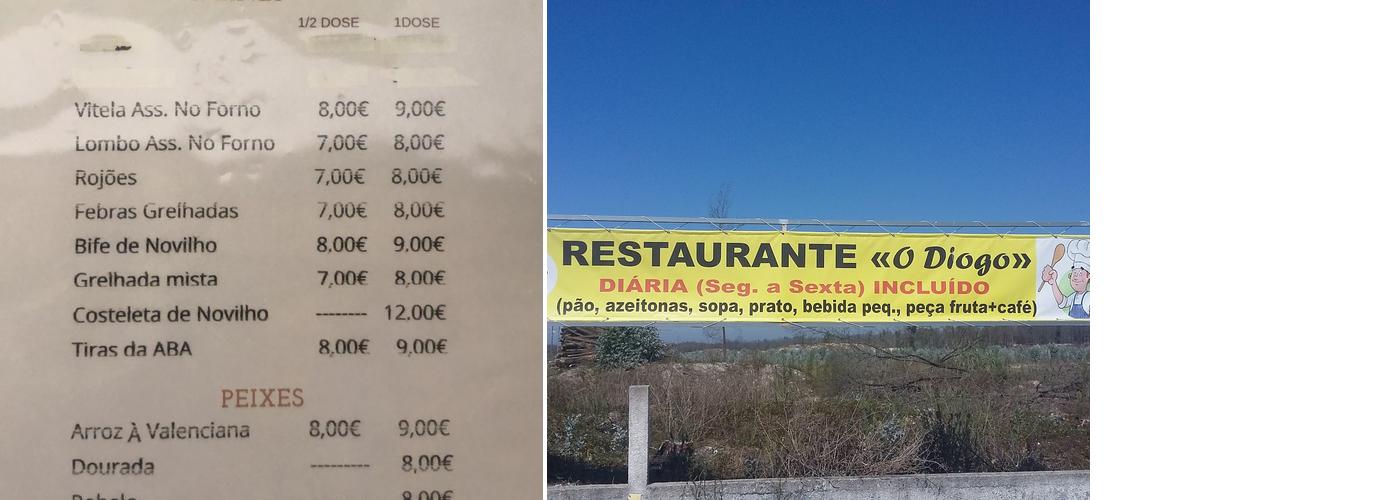 O Diogo Menu