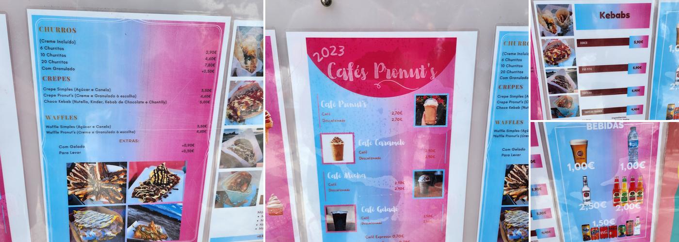 Pronut's & Kebabs Menu